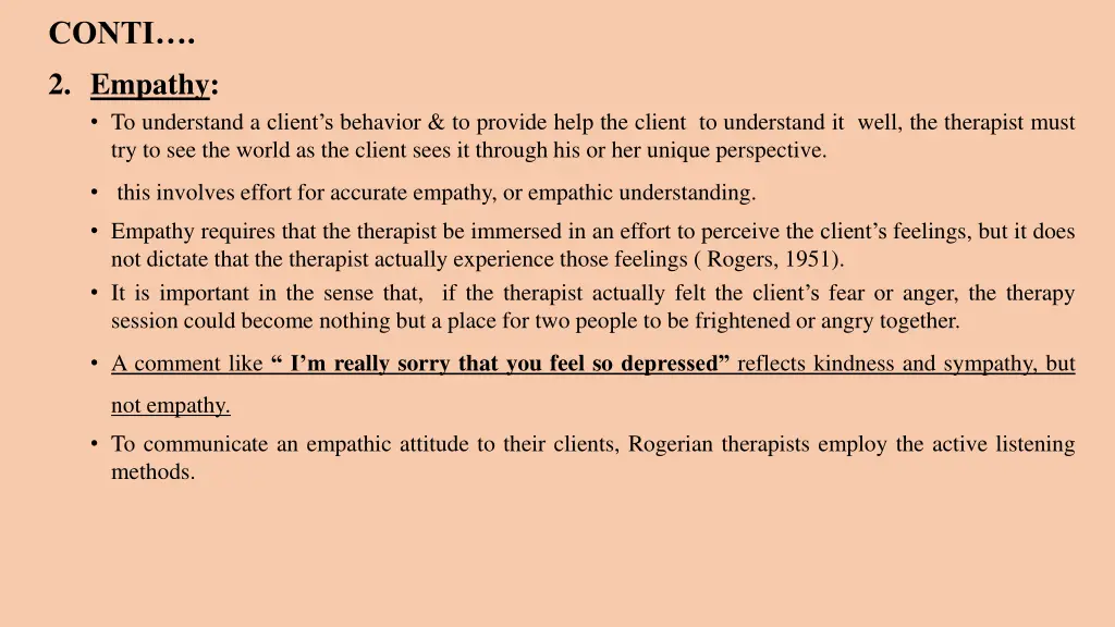 conti 2 empathy to understand a client s behavior