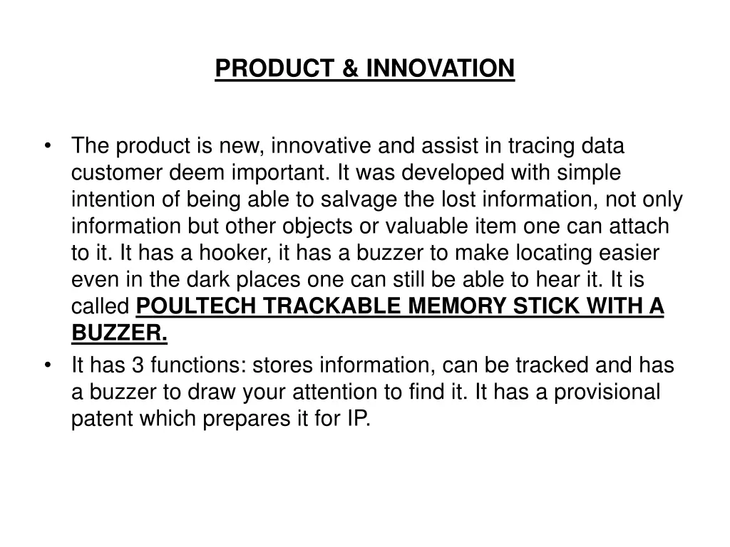 product innovation