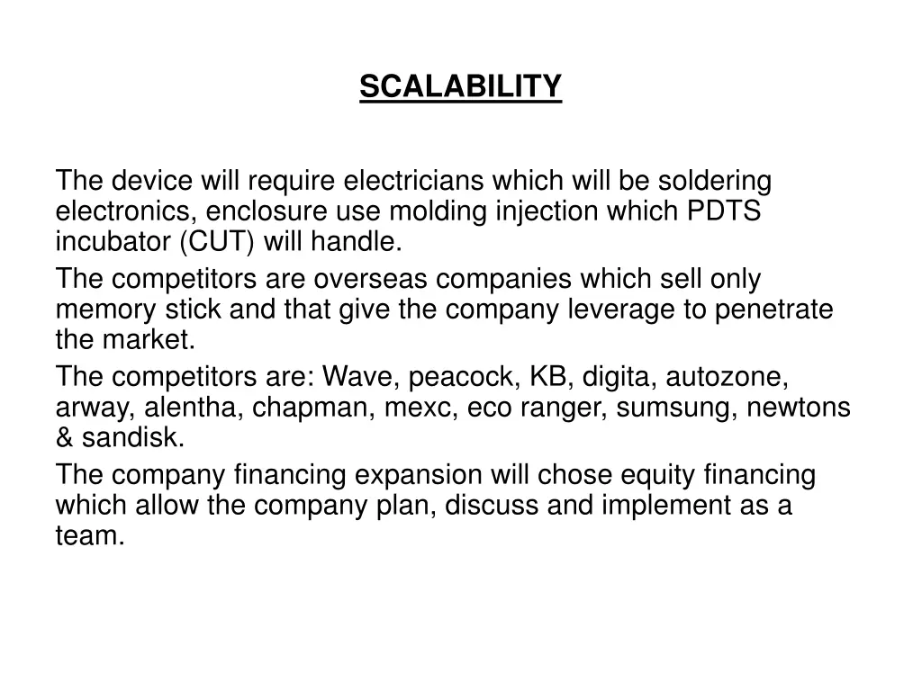 scalability