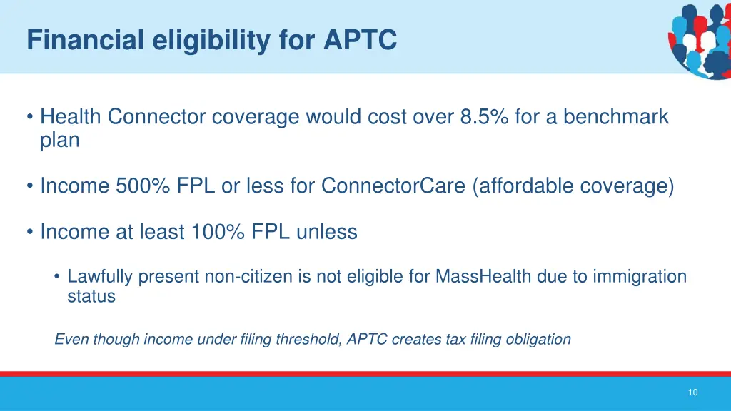 financial eligibility for aptc