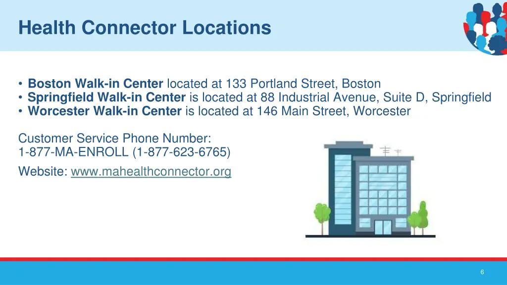 health connector locations