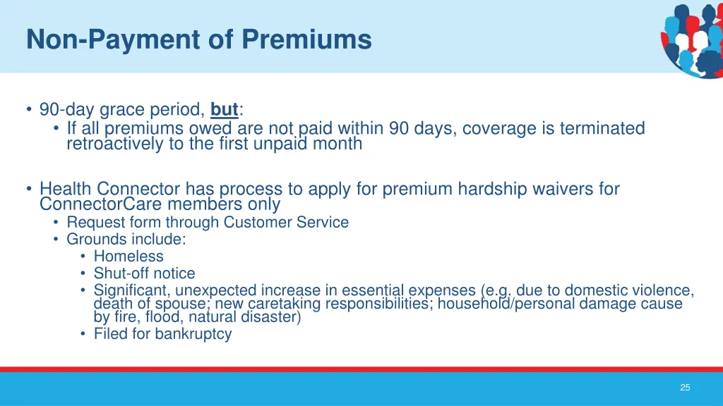 non payment of premiums