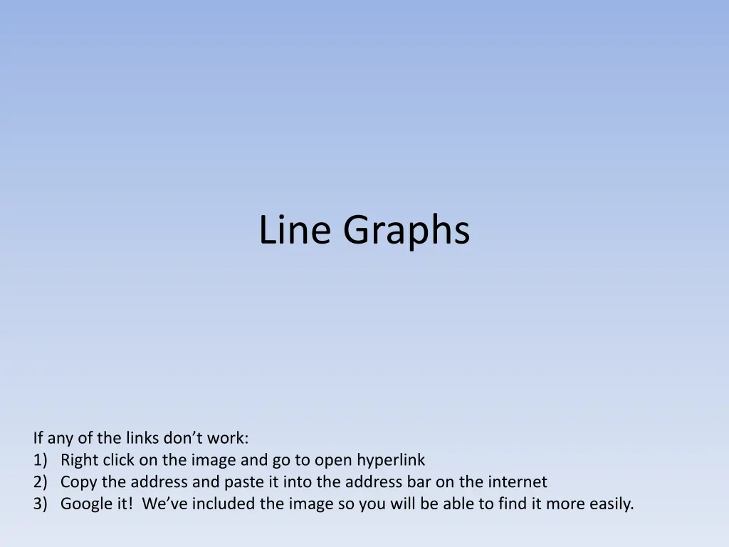 line graphs