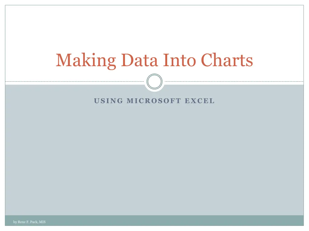making data into charts