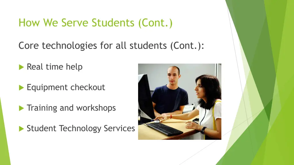 how we serve students cont 1