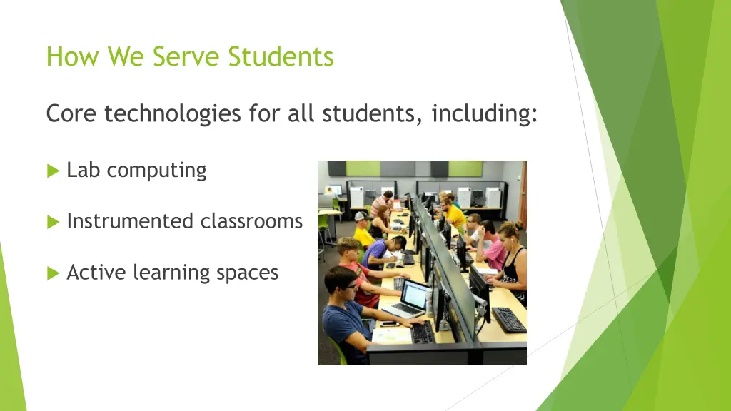 how we serve students