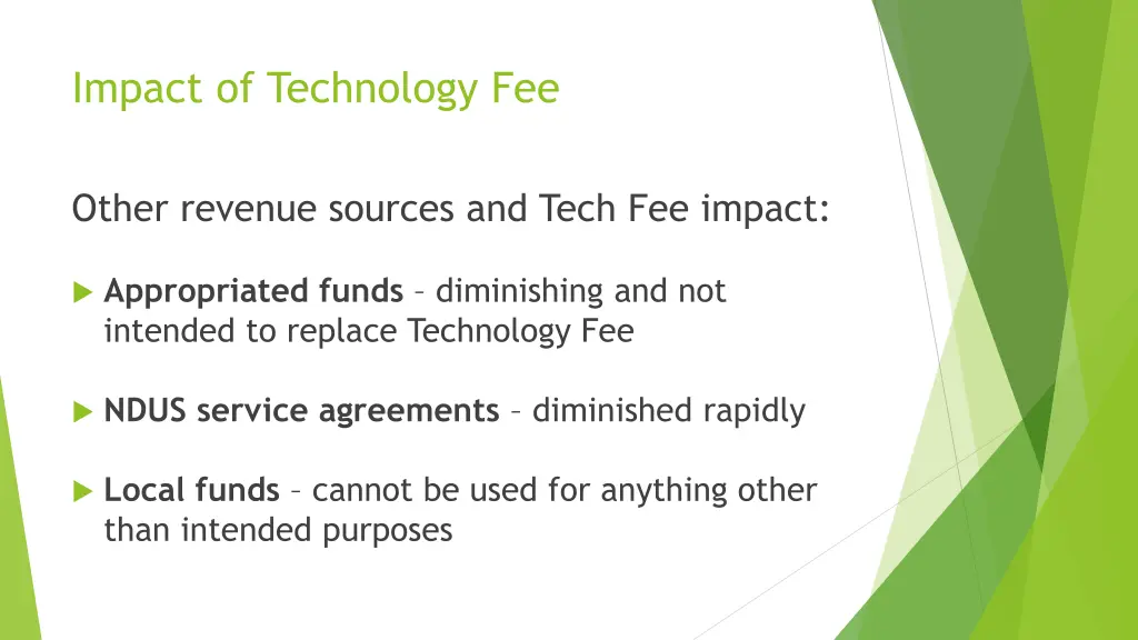 impact of technology fee 1