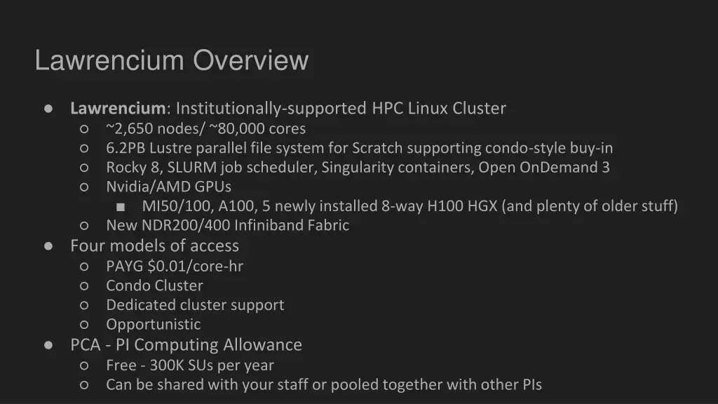 lawrencium overview