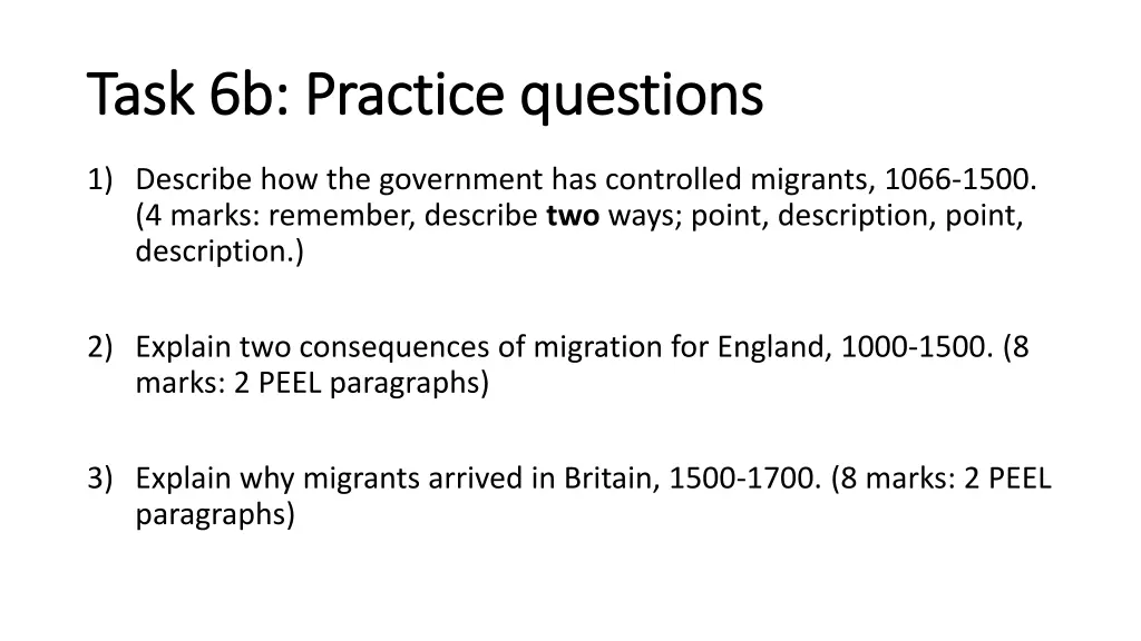 task 6b practice questions task 6b practice