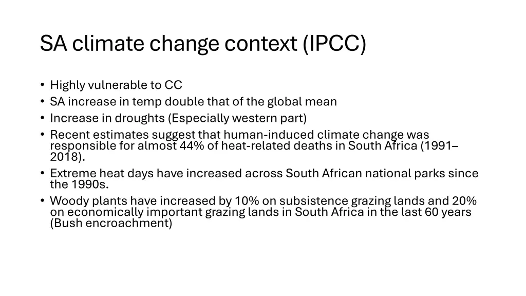 sa climate change context ipcc