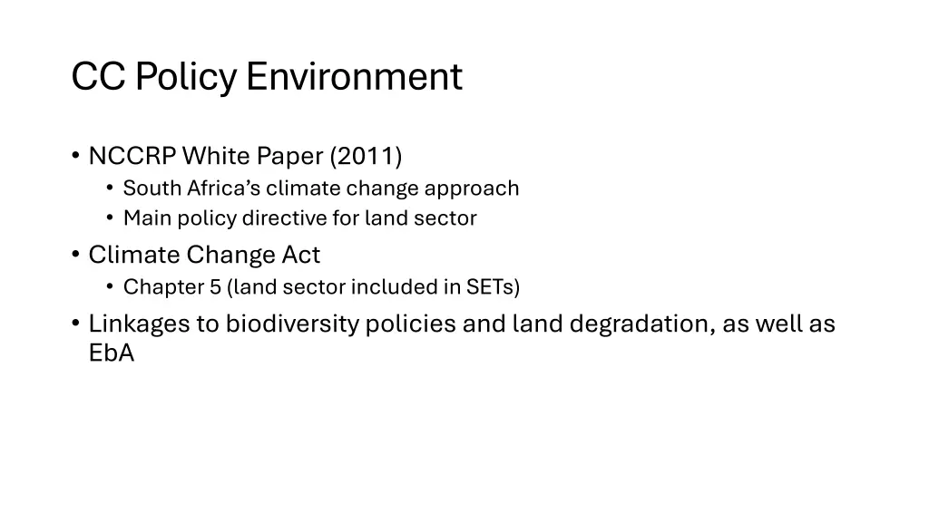cc policy environment