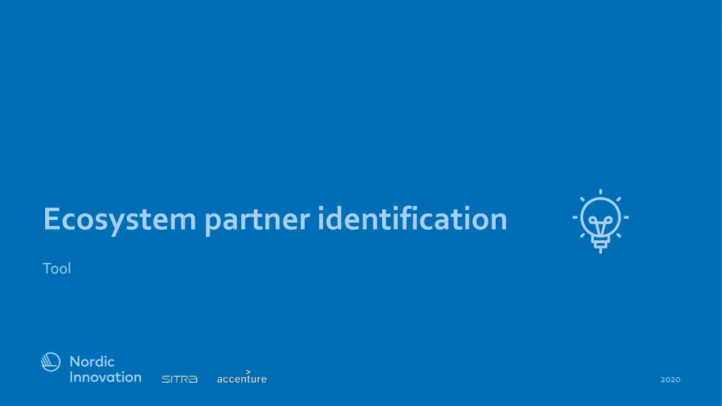 ecosystem partner identification 1