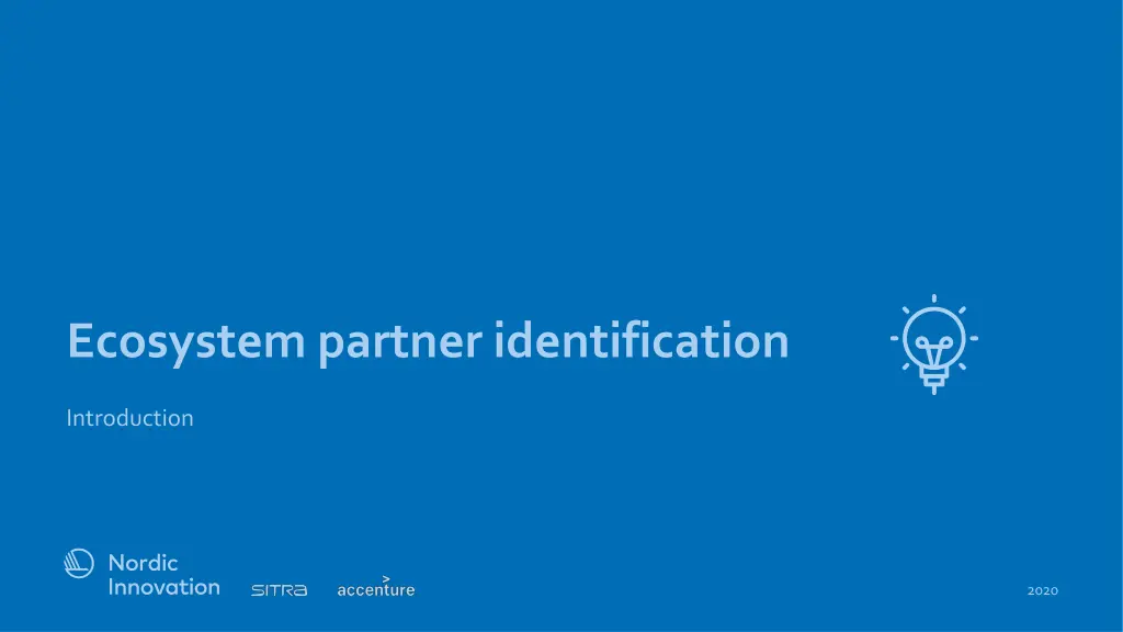 ecosystem partner identification