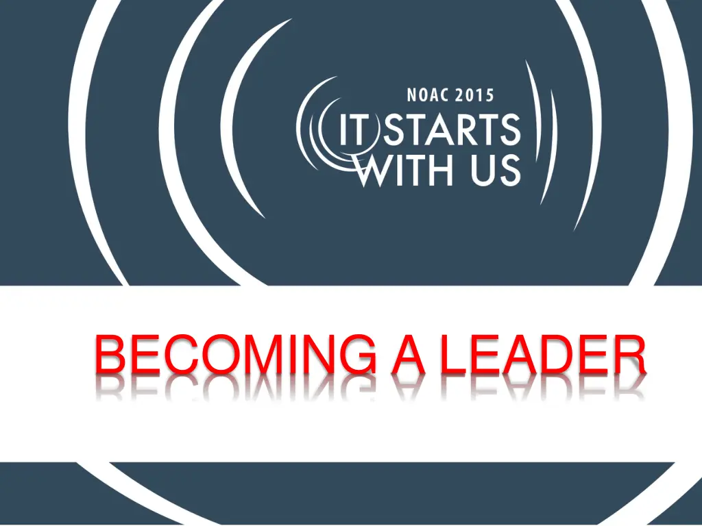 becoming a leader