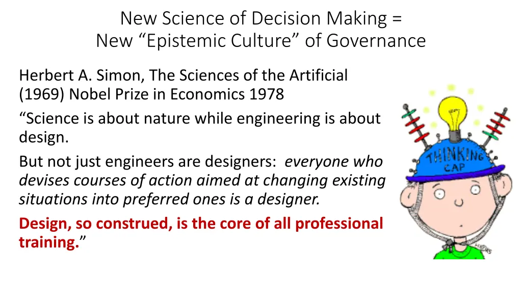 new science of decision making new epistemic