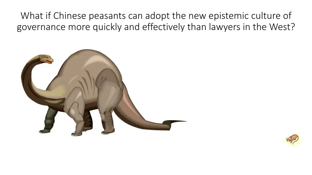what if chinese peasants can adopt