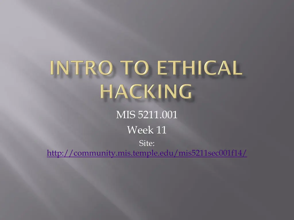 mis 5211 001 week 11 site