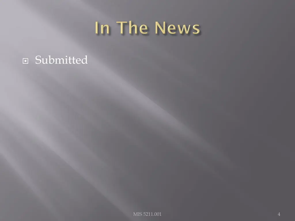submitted
