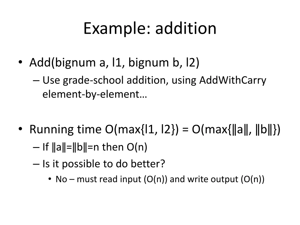 example addition 2