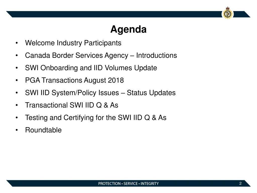 agenda
