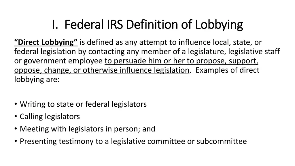 i federal irs definition of lobbying i federal 2
