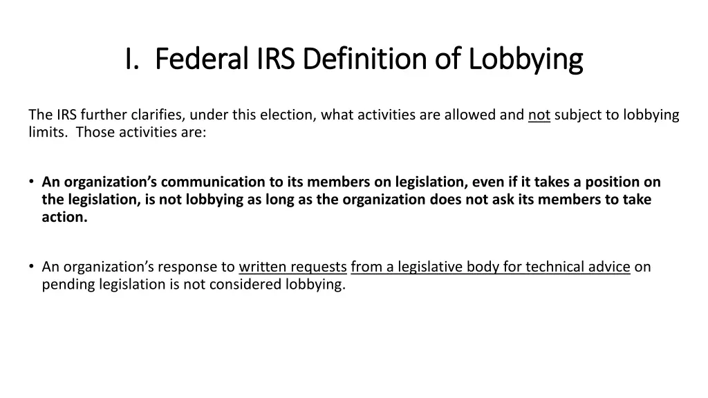 i federal irs definition of lobbying i federal 4