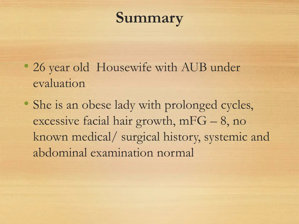 summary
