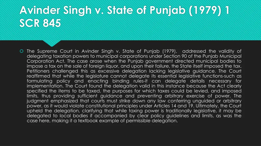 avinder singh v state of punjab 1979 1 scr 845