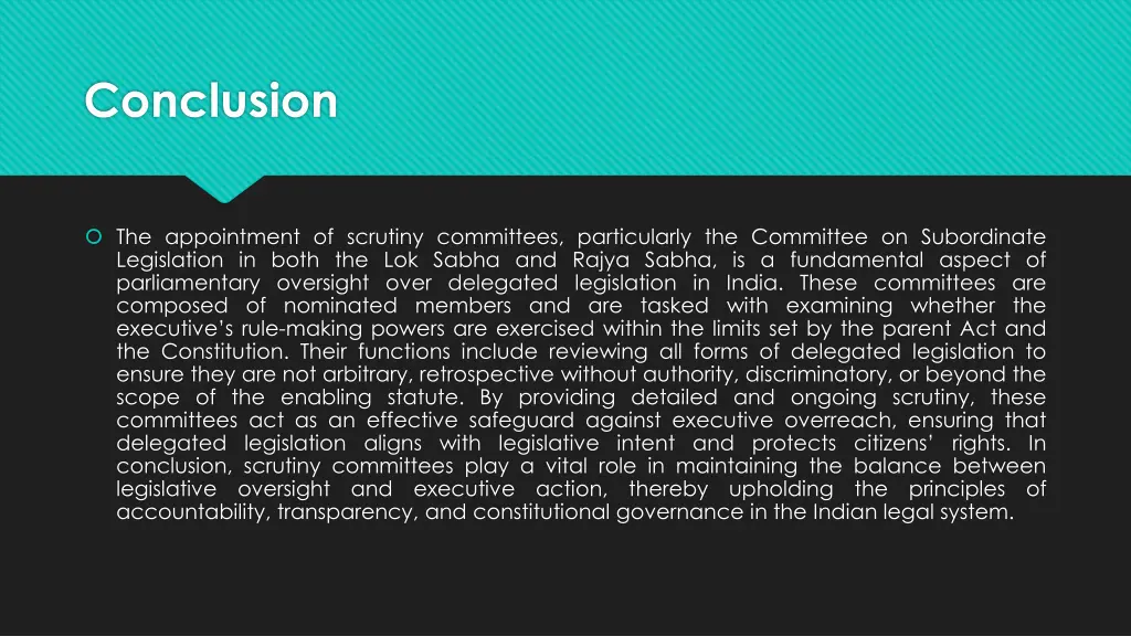 conclusion