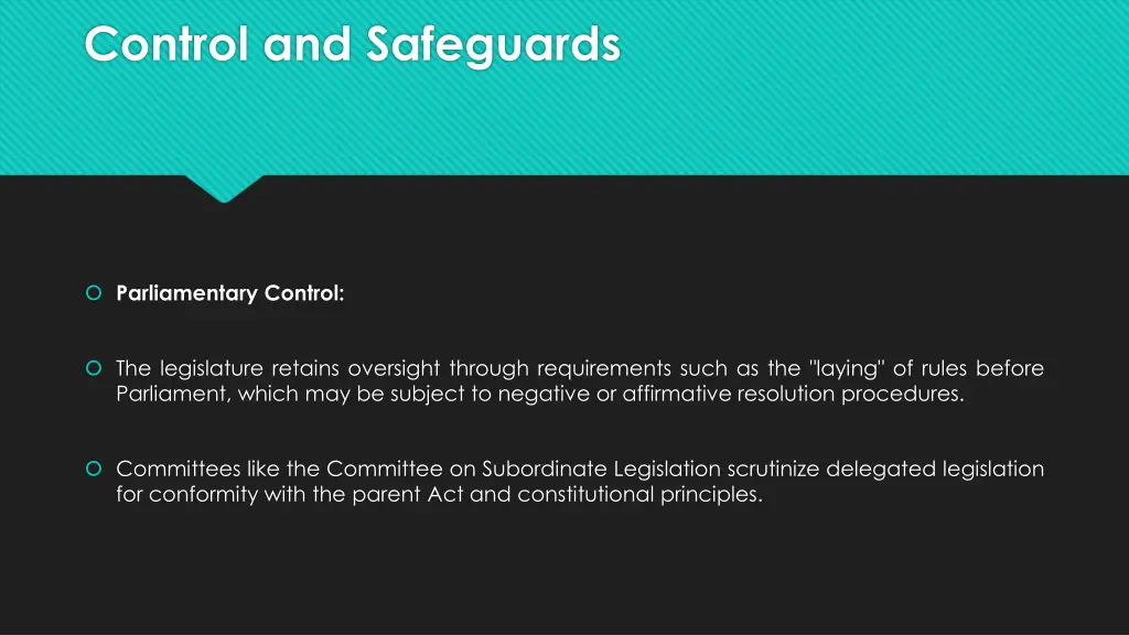 control and safeguards