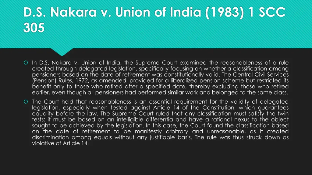 d s nakara v union of india 1983 1 scc 305