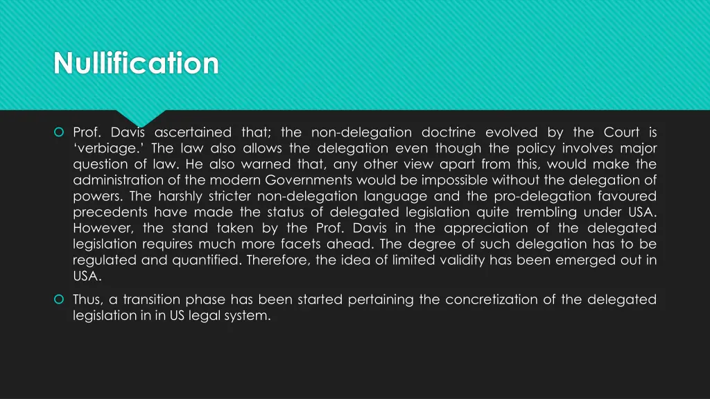 nullification