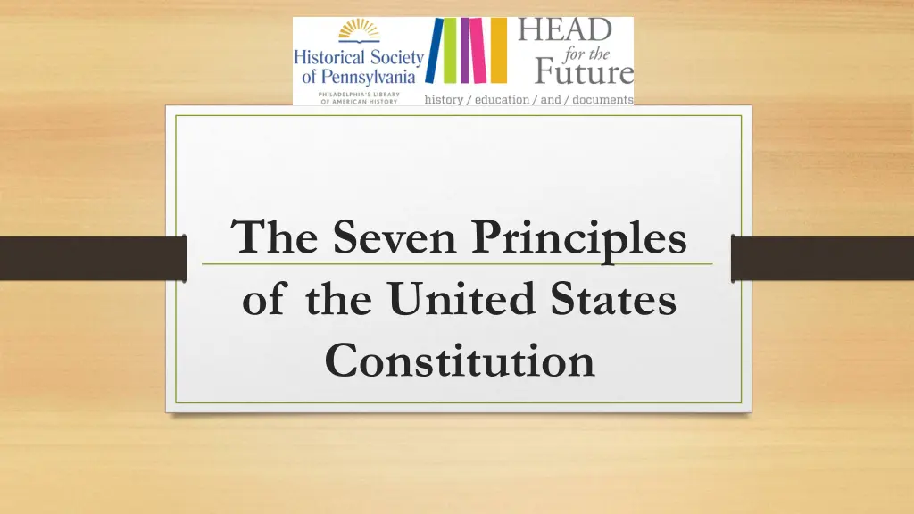 the seven principles of the united states