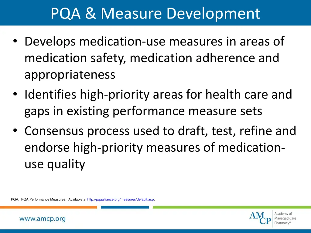 pqa measure development