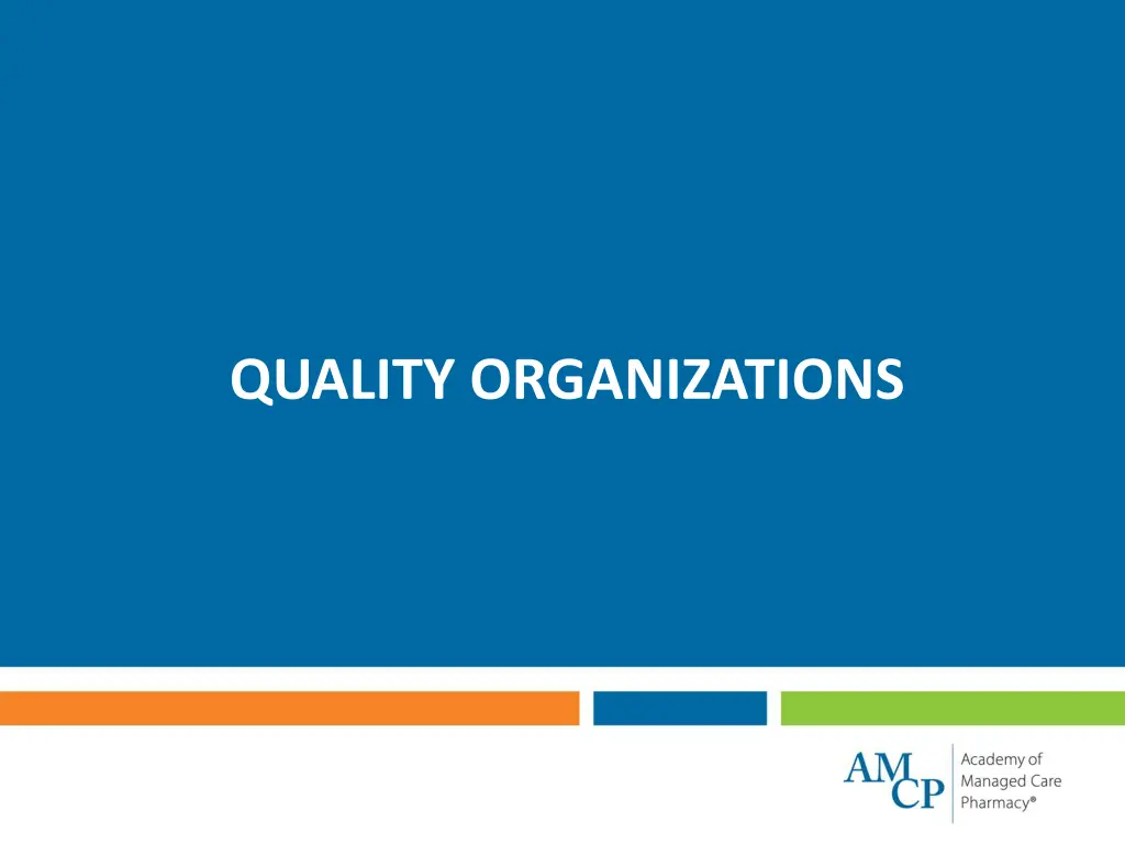 quality organizations