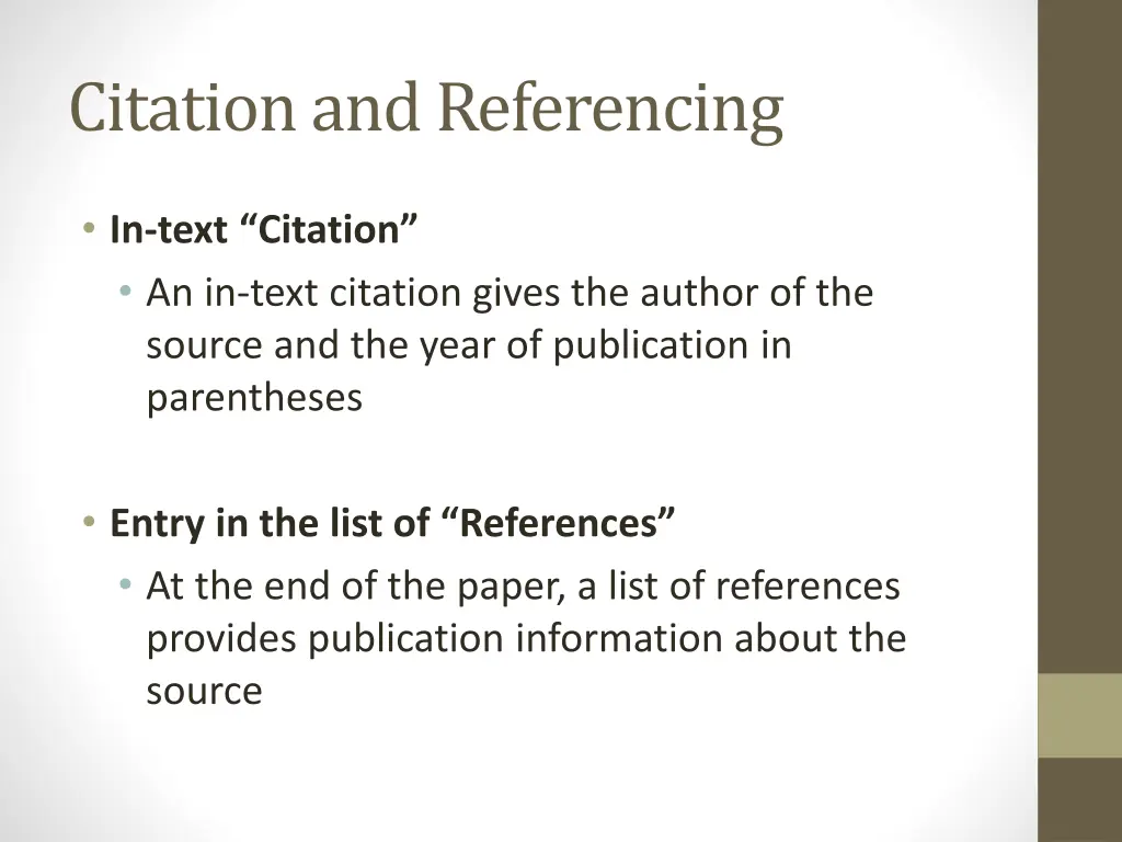 citation and referencing