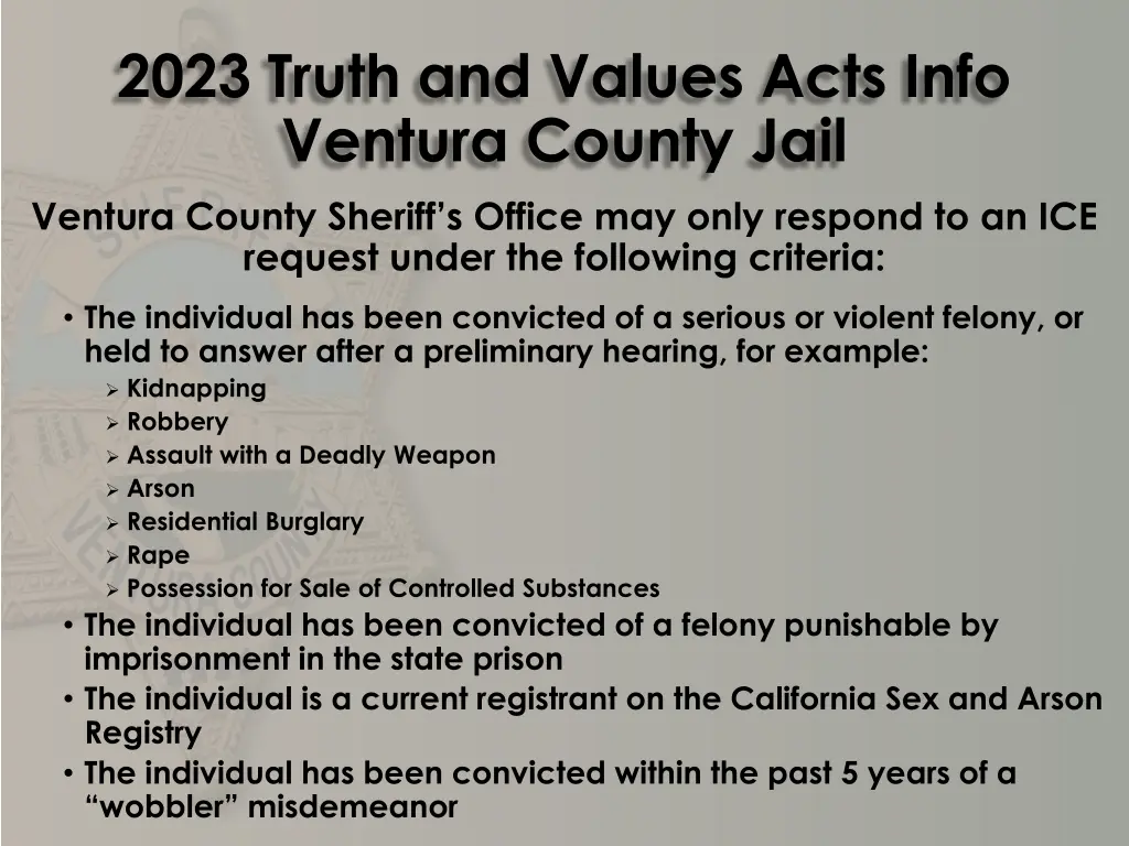 2023 truth and values acts info ventura county