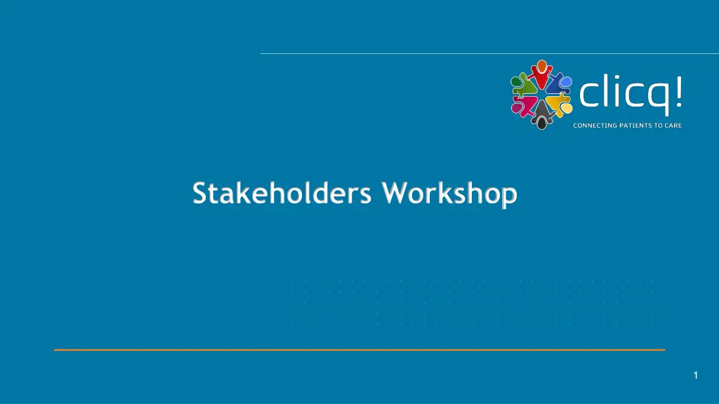 stakeholders workshop