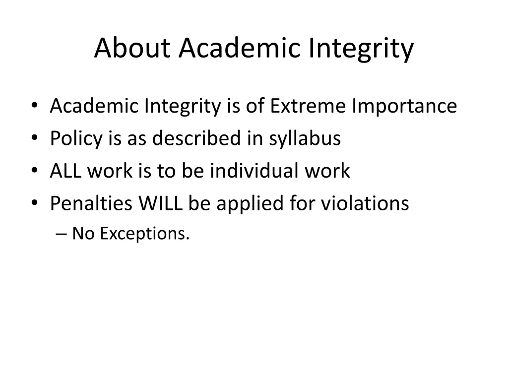 about academic integrity