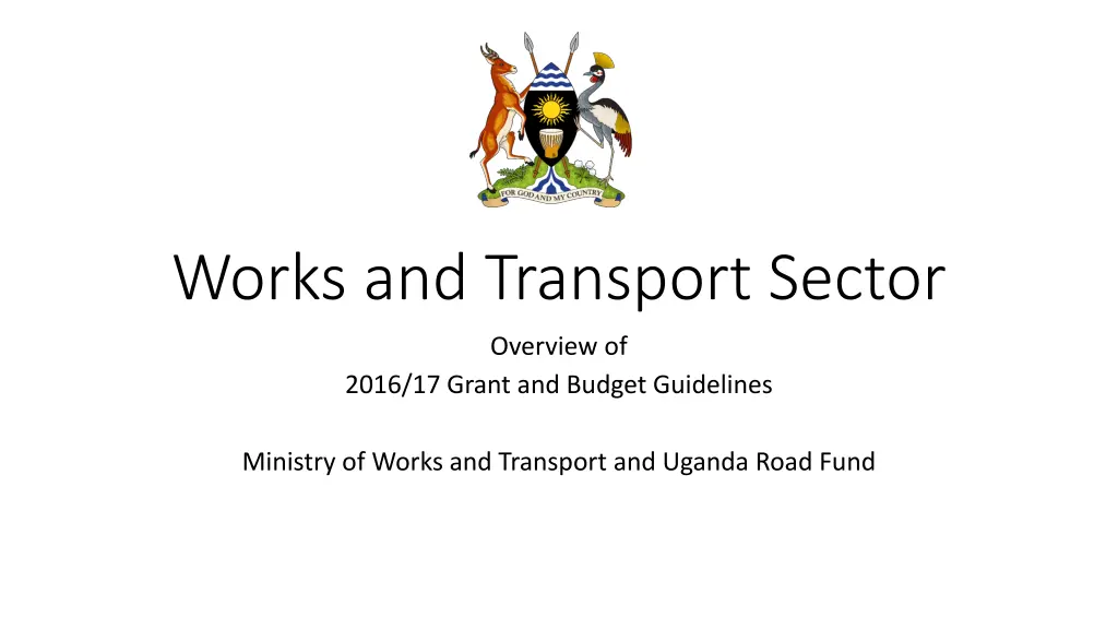 works and transport sector