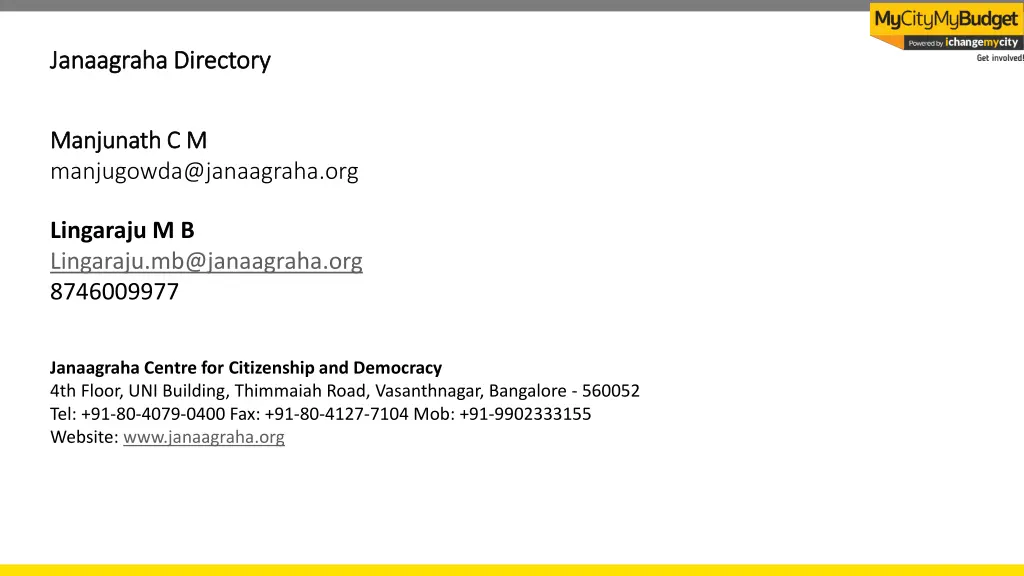 janaagraha directory janaagraha directory