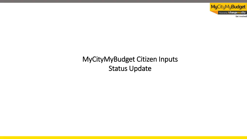 mycitymybudget citizen inputs mycitymybudget