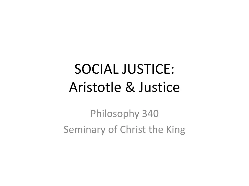 social justice aristotle justice