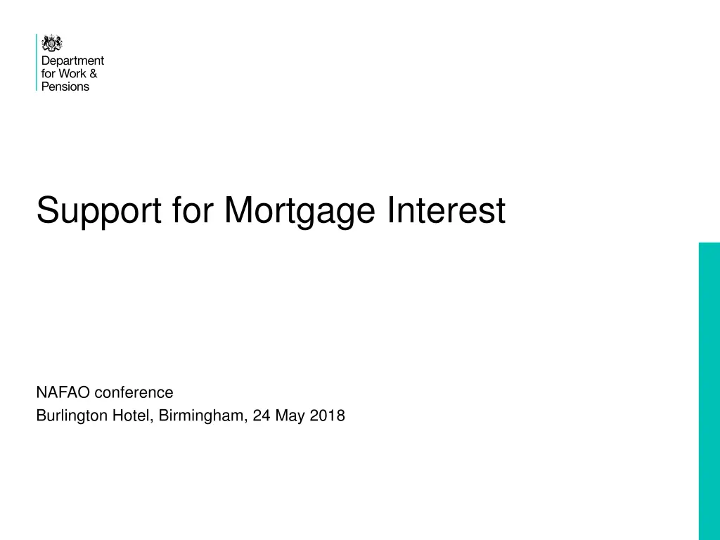 support for mortgage interest