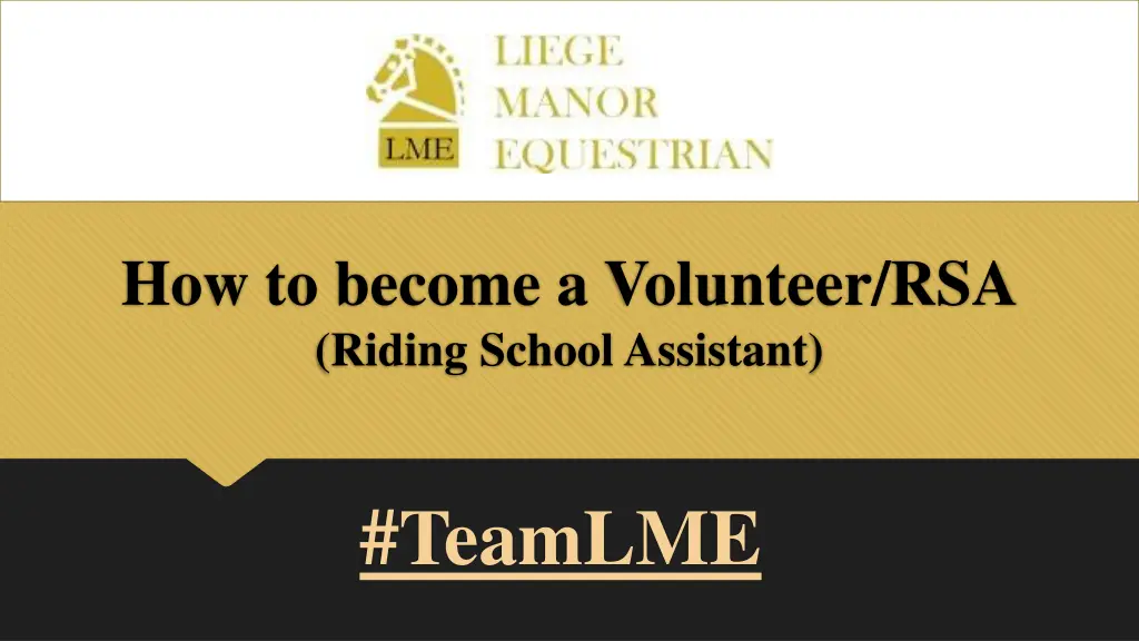 how to become a volunteer rsa riding school