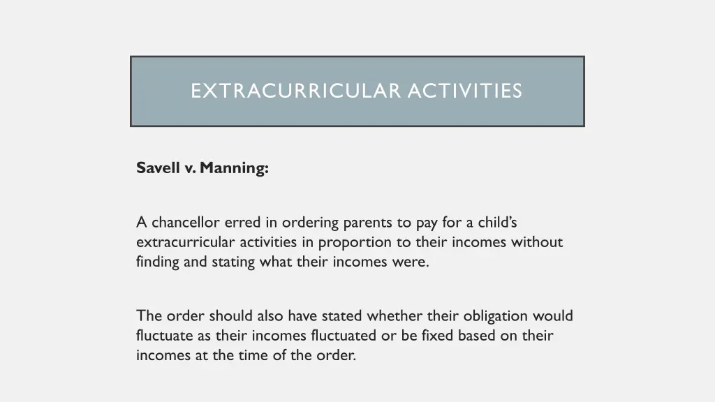 extracurricular activities