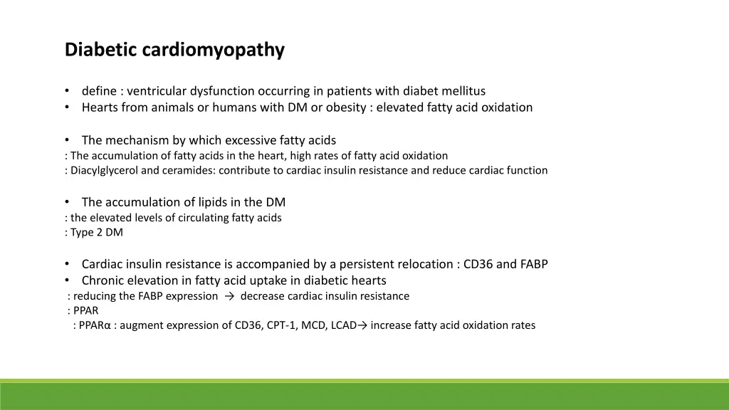 diabetic cardiomyopathy