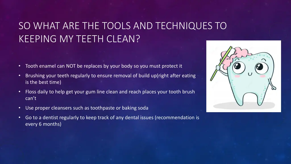 so what are the tools and techniques to keeping