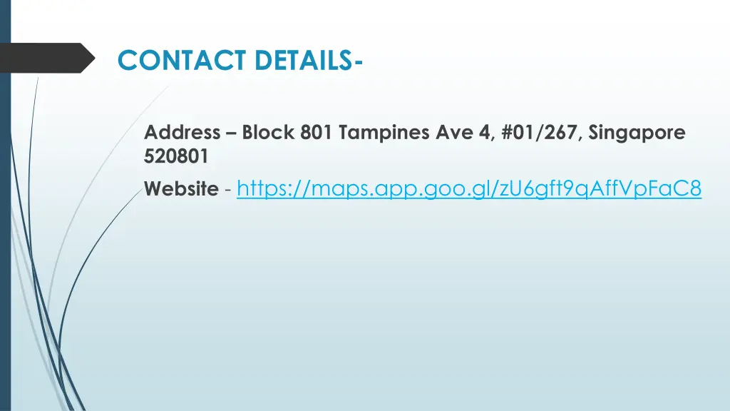 contact details