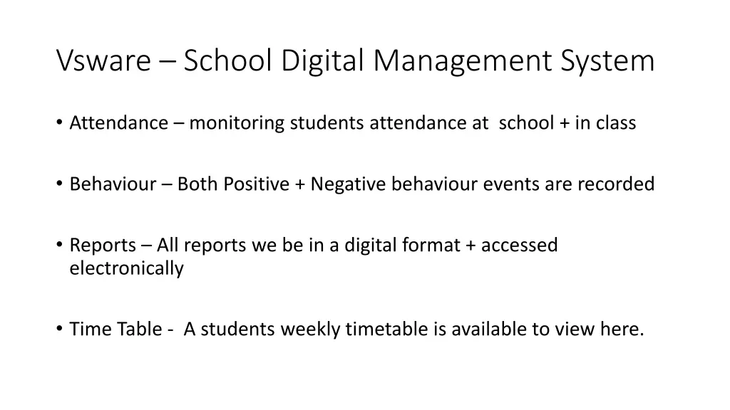 vsware school digital management system